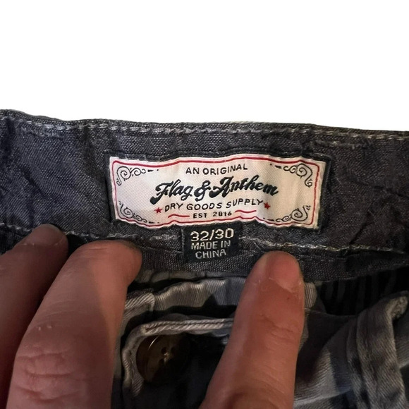 Flag & Anthem Men's Chino Pants - Blue -‎ 32 x 30 - Picture 2 of 3